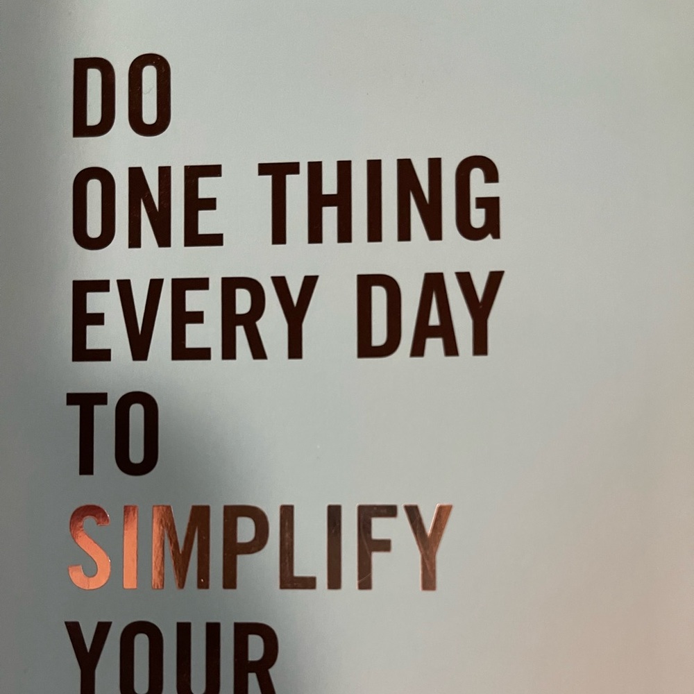 Do One Thing to Simplify Your Life Journal